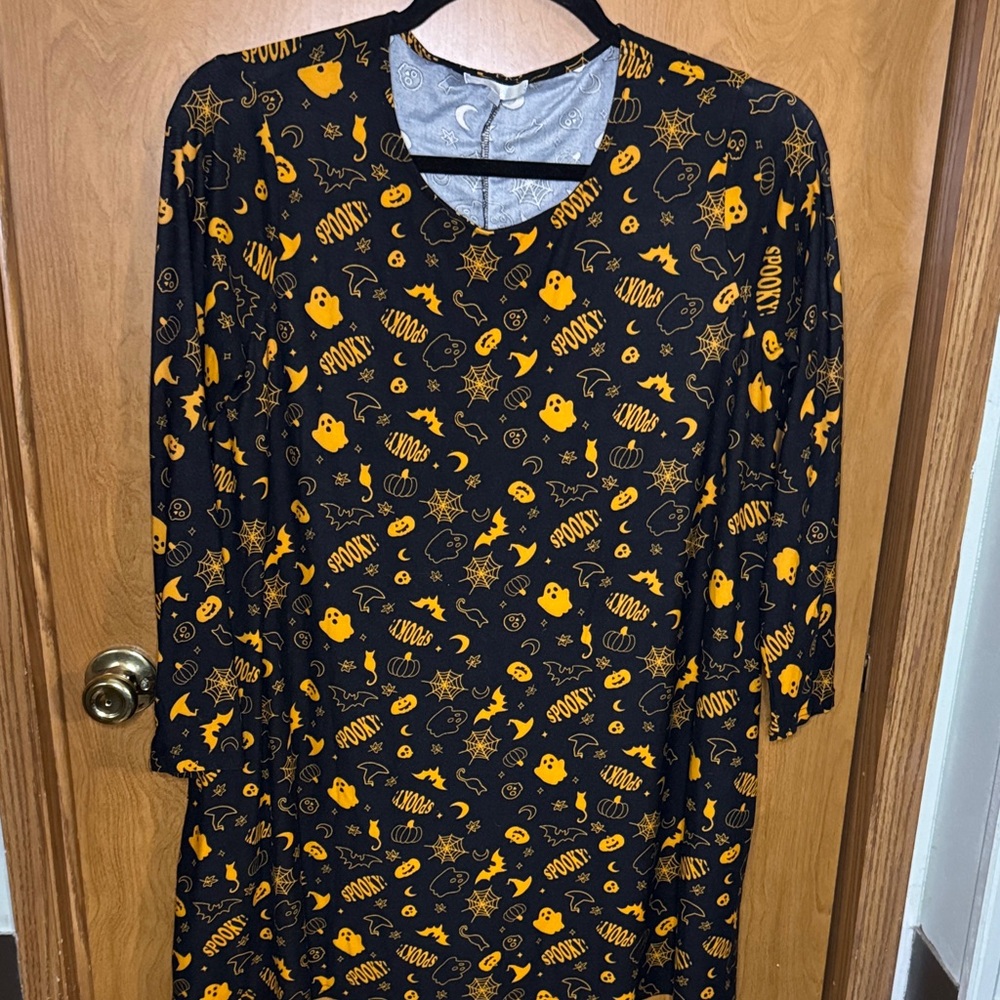 Riley and James Halloween Themed Black and Orange Dress size 2XL